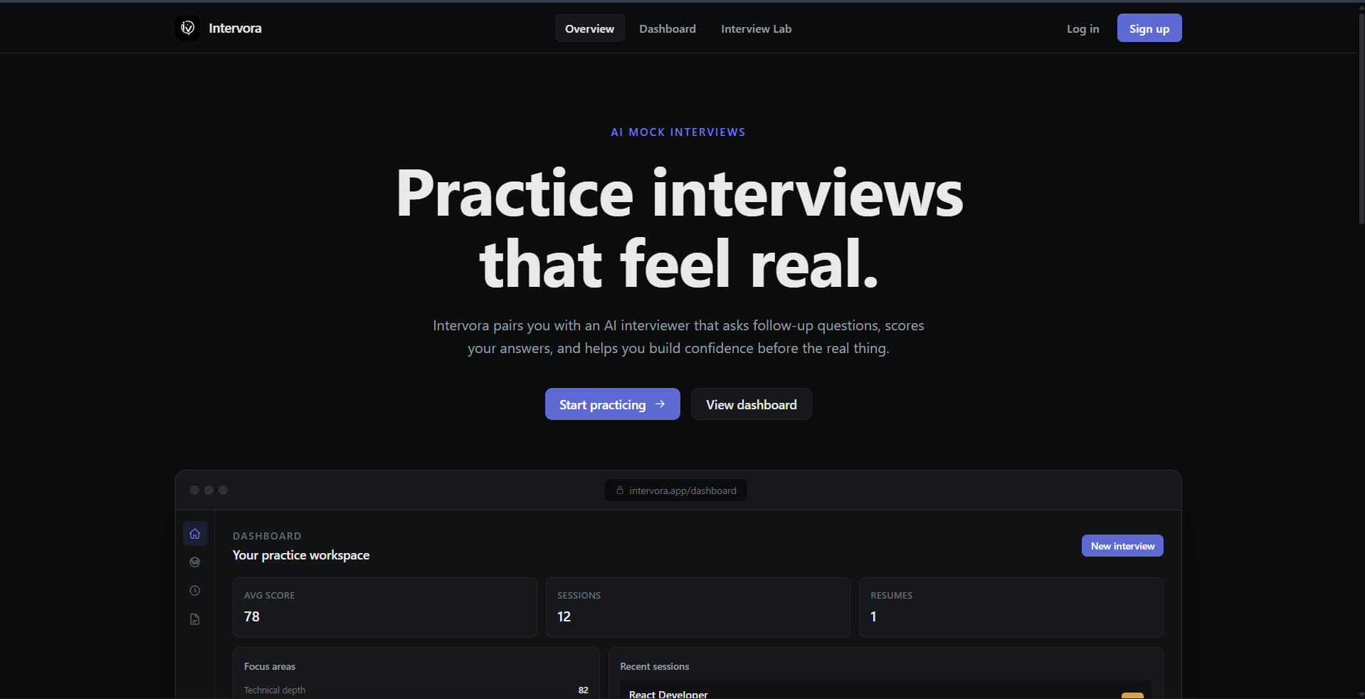 AI Interview App screenshot