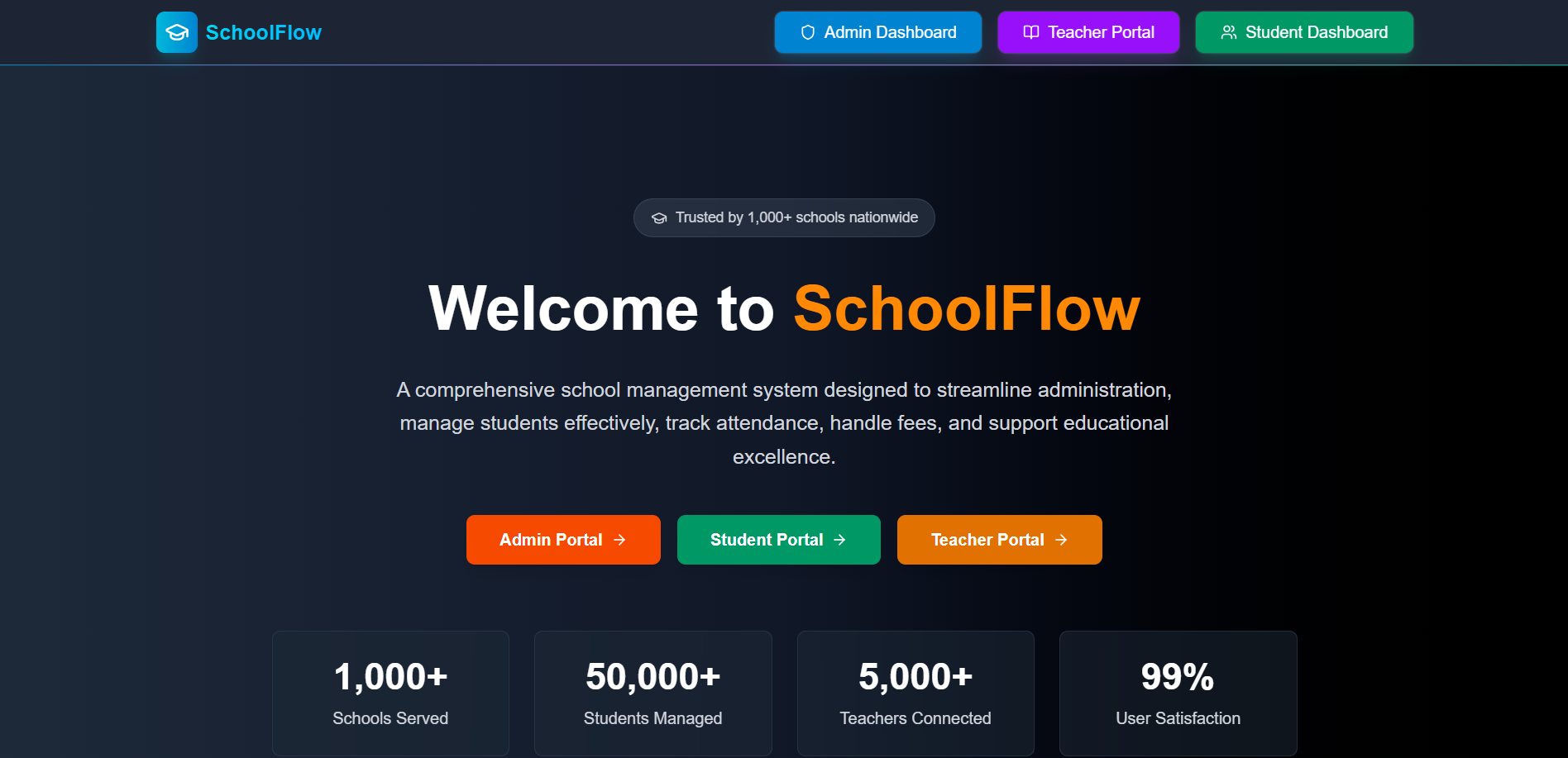 SchoolFlow detail view